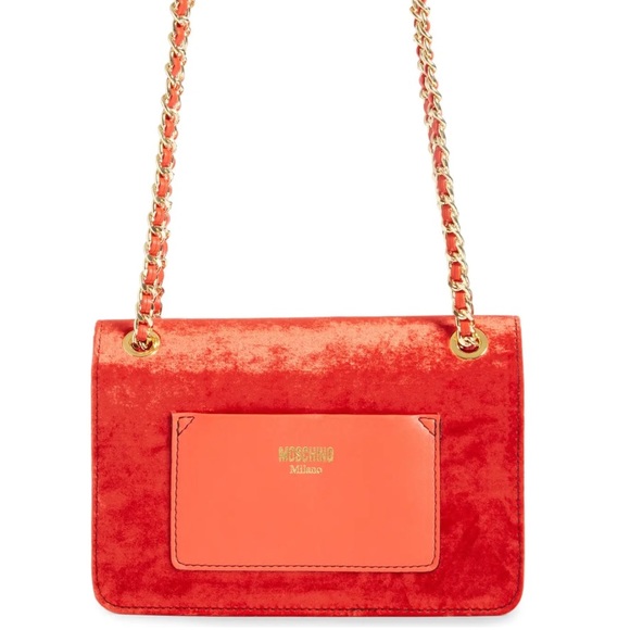 Moschino Velvet Convertible Shoulder Bag - Picture 6 of 6